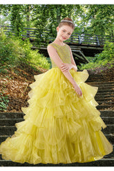 Sienna Radiance Yellow Brydealo Couture Pageant Dress